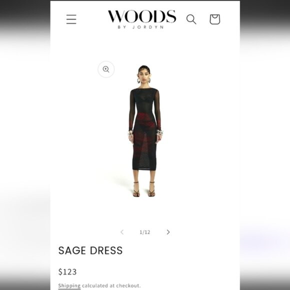 Wood by Jordyn Sage Dress - Picture 1 of 4